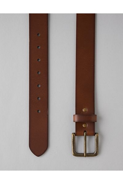 AMERICAN EAGLE AE Single-Prong Leather Belt