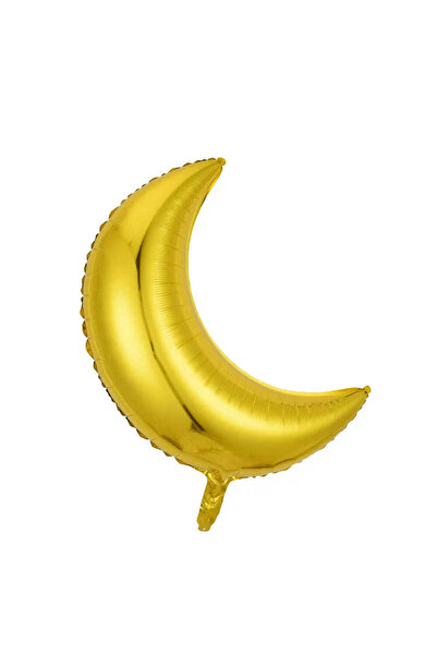 aşkın concept AY ŞEKLİNDE FOLYO BALON  ALTIN RENK GOLD HİLAL FOLYO BALON 45 CM