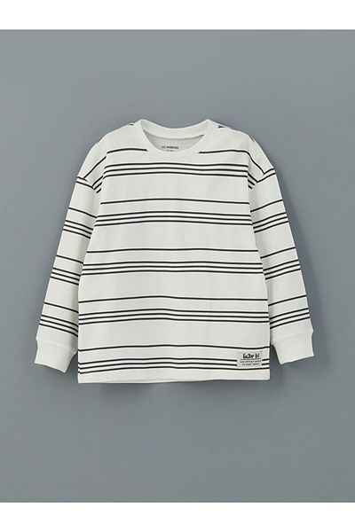 LC Waikiki Crew Neck Striped Boy T-Shirt
