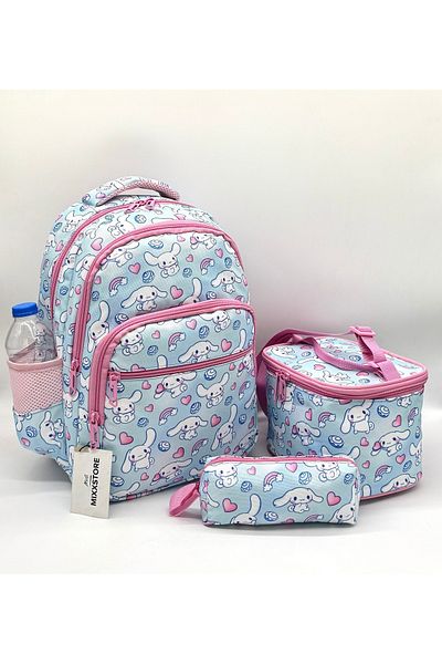 ms mixxstore Rucsac ortopedic pentru școală primară pentru fete, cu model, cu alimentare din folie și suport pentru stilou