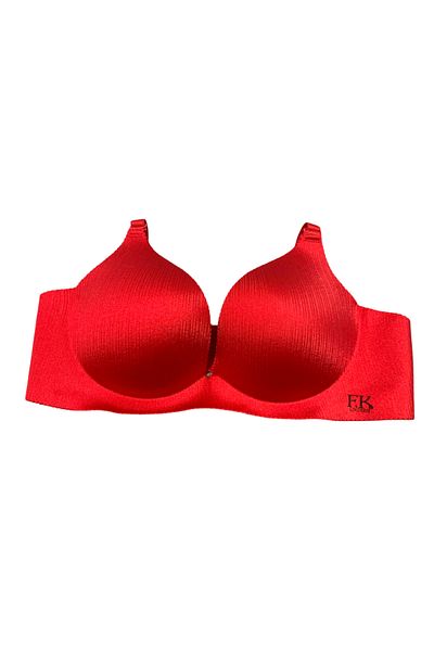 F.K Model 663 Sutien push-up roșu tăiat cu laser