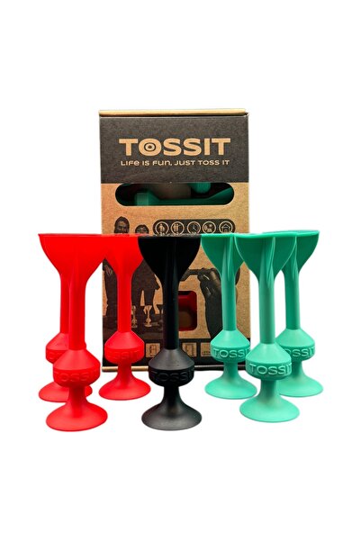 Tossit Game Silikon Vantuzlu Dart Aileler ve Arkadaşlar İçin - Starter Pack 2 Renk, 1 Siyah Jack.