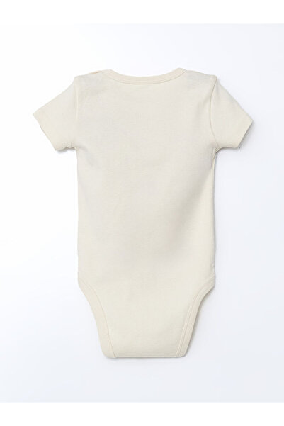 LC Waikiki Lcw Baby Crew Neck Baby Boy Snap Fastener Bodysuit and Leggings 2Pcs