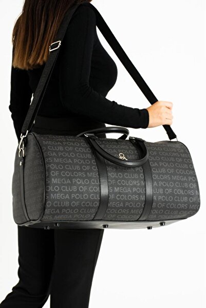 Baginn Seyehat Spor Çantası 38 Lt Kabin Boy Valiz 48*35 Cm El Valizi Vegan Deri Unisex 48*35 Cm Suni Deri