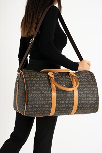 Baginn Seyehat Spor Çantası 38 Lt Kabin Boy Valiz 48*35 Cm El Valizi Vegan Deri Unisex 48*35 Cm Suni Deri