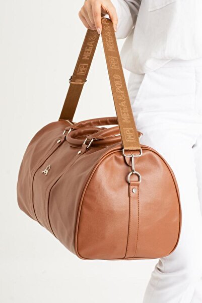 Baginn Seyehat Spor Çantası 38 Lt Kabin Boy Valiz 48*35 Cm El Valizi Vegan Deri Unisex 48*35 Cm Suni Deri