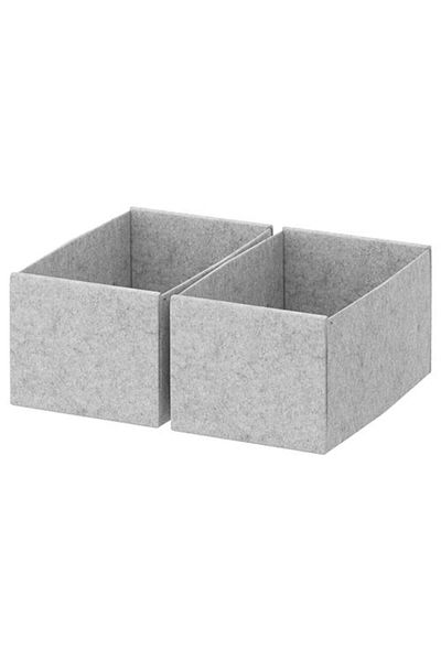 IKEA Light Gray Box Set - 15X27X12 cm