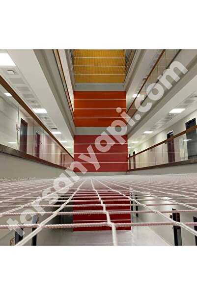 TORSAN İnşaat Güvenlik Filesi – 10 cm Göz – 6 mm ip – Balkon Filesi – İnşaat Filesi - 1 Metre x 3 Metre