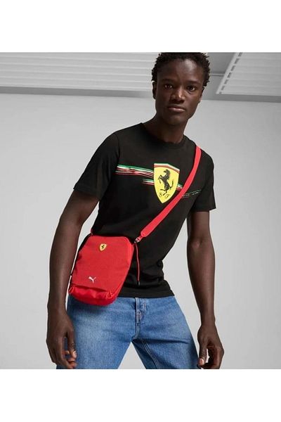 Puma 090662   حقيبة كروس محمولة للجنسين من فيراري - أحمر