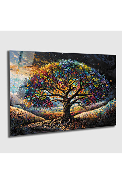 bestdecor Hayat Ağacı Özel Tasarım, Modern Temperli Cam Tablo | Hediyelik, De...