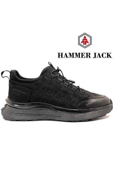 Hammer Jack Pánské klasické tenisky z pravé kůže – 102 24822-m Dobb Black