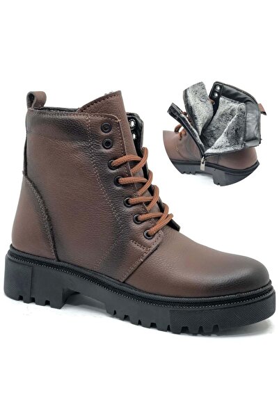KCMN Kocamanlar 4291 Hakiki Deri Postal Kadın Bot TABA