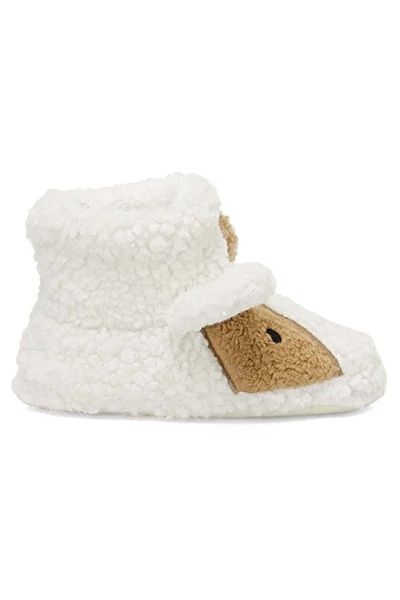 Polaris White Pofa Orthopedic Παιδικές Παντόφλες Home Boots