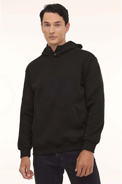 Lotto M-Angulo Hoodie Men's Sweatshirt Black