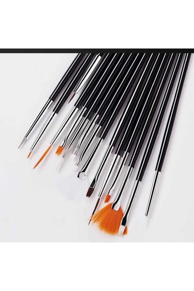 artizanmutfak Pasta Fırça Seti | Pasta Süsleme Dekorasyon Seti 15'li Plastik Sap (PFS-15)