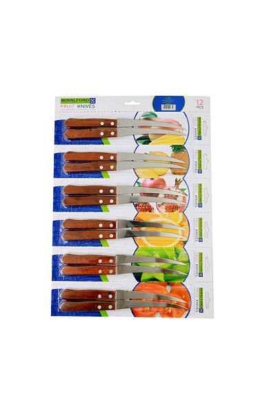 ROYALFORD RF9487 Deluxe 12- Piece Fruit Knives 4.5 inch
