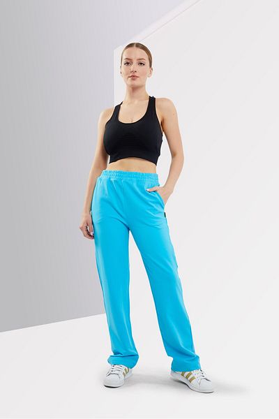 Plein Sport Women Sportswear Fit Training Sweatpants, Turquoise