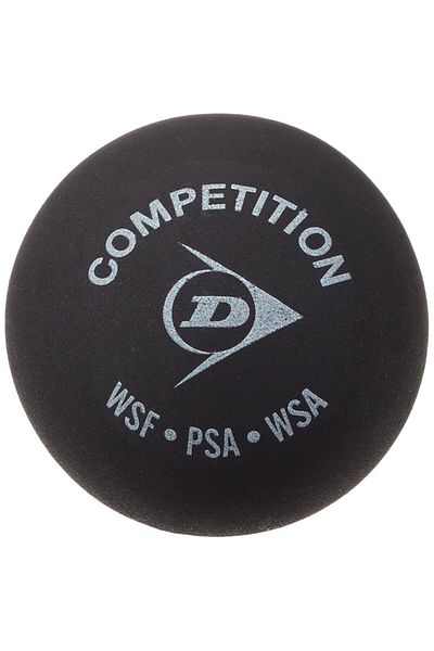 DUNLOP Black Squash Ball - Official Tournament Ball, Durable Rubber, Tested By Psa & Wsf