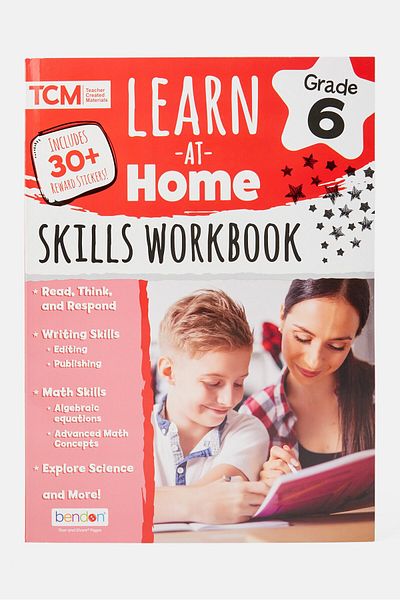 Bendon Learn At Home 6th Grade Skill Workbook, White