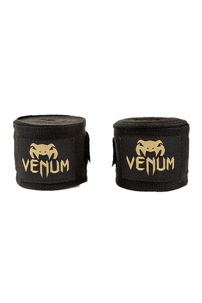 Venum KONTACT BOXING HANDWRAPS BLACK-GOLD 2.5m