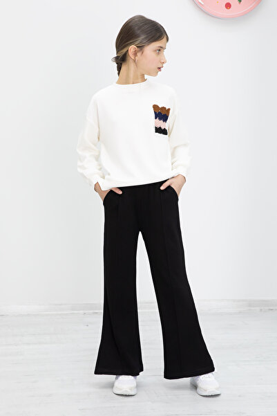 Cansın Mini Black Lace Pocket Spanish Leg Set for Girl - 19980