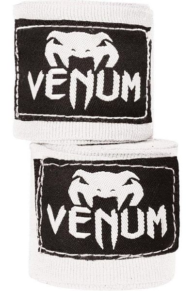 Venum 0430 White Boxing Handwrap, 2.5m, Ice, Durable Protection For Hands & Wrists, Comfortable Fit