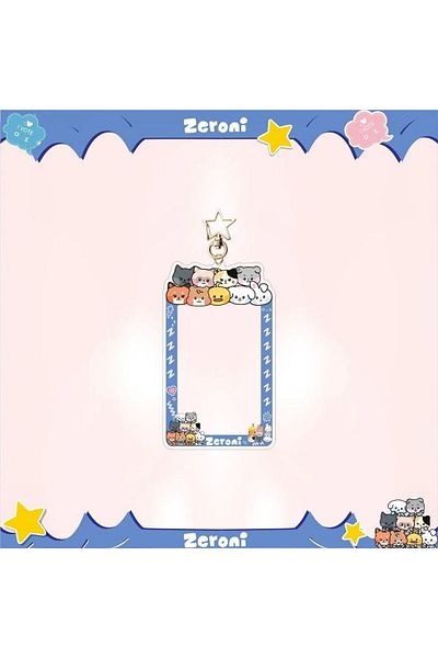 Kpop Dünyasi Zerobaseone Zeroni Hard Cover Card Holder/Keychain