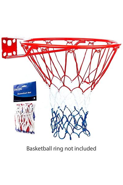SPALDING Heavy Duty Basketball Net | Red/white/blue | Fits Standard Rims | Indoor/outdoor Use