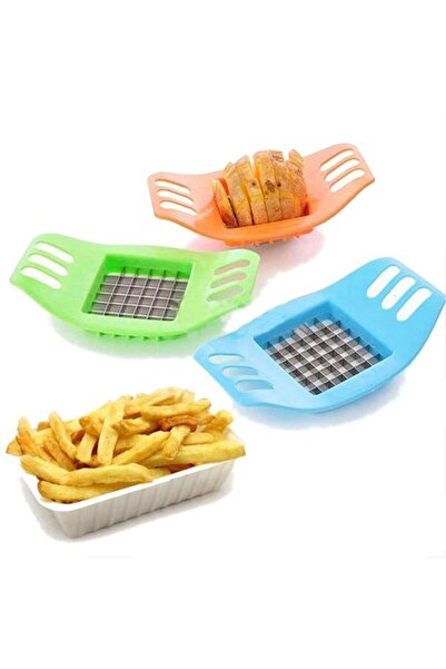 GeçerStore Paslanmaz Metal Bıçaklı Patetes Dilimleyici Dilimleme Bıçağı