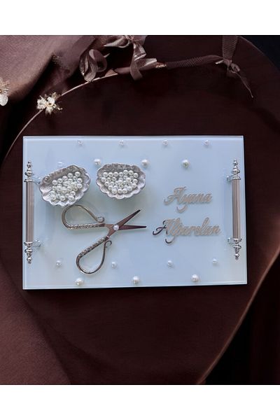 CyzHome Bonding Silver White Engagement Tray