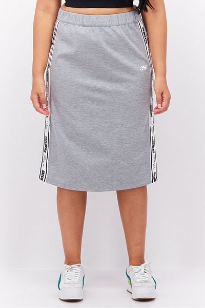 SKECHERS Women Sportswear Fit Outdoor Skirt, Heather Grey