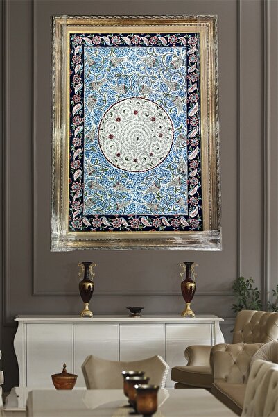 eporselen El Yapımı Çini Duvar Tablosu (40 cm x 60 cm)