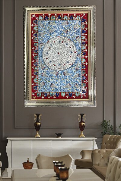 eporselen El Yapımı Çini Duvar Tablosu (40 cm x 60 cm)