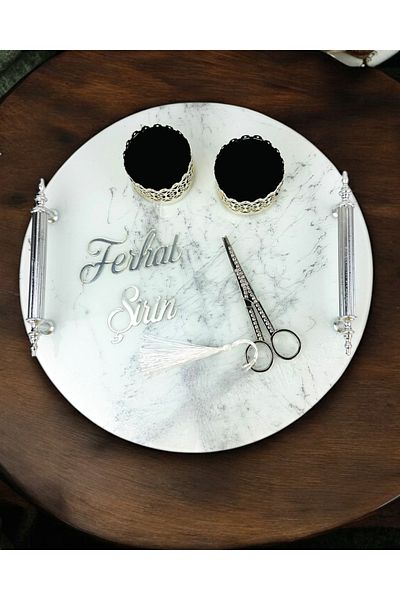 CyzHome Radiance Patterned Promise Engagement Tray