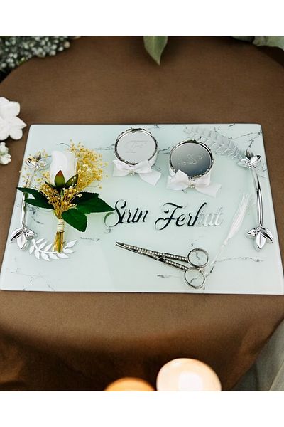 CyzHome Loyalty White Promise Engagement Tray