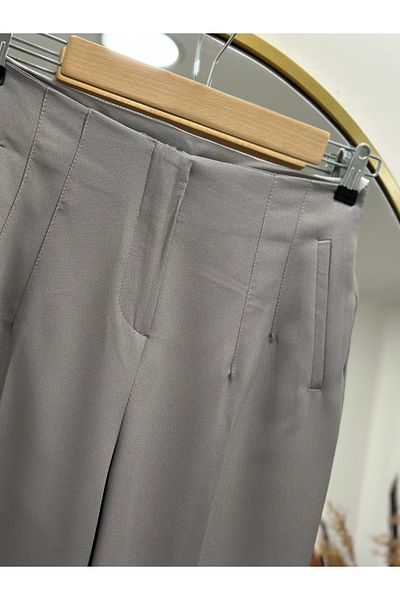 Ebrar Store Gray Beren Colored Pocket Trousers - Mt1508
