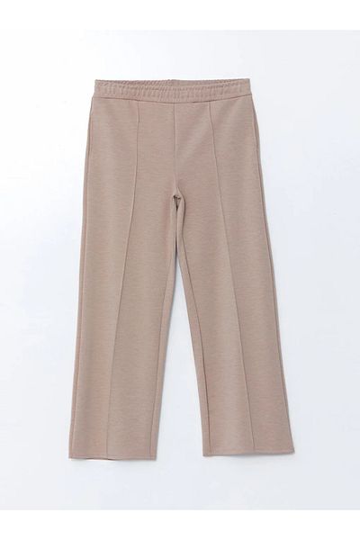 LC Waikiki Γυναικείο αθλητικό παντελόνι LCWAIKIKI Classic Ecru με ελαστική μέση