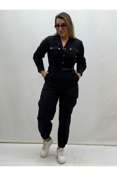 İTALYAN BUTİK Italian Belt Jumpsuit