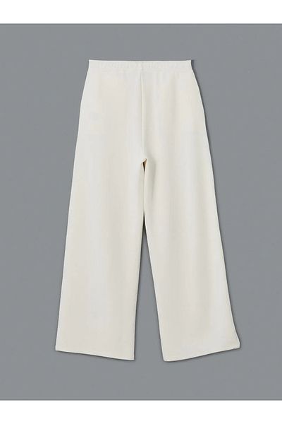 LC Waikiki Γυναικείο αθλητικό παντελόνι LCWAIKIKI Classic Ecru με ελαστική μέση