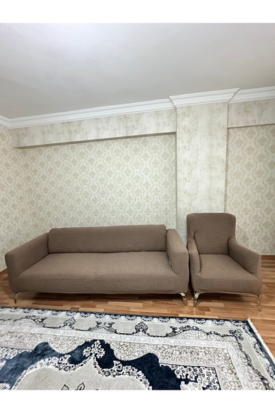 MB EXELANCE HOME TUGLA DESEN 3 3 1 1 LASTİKLİ KANEPE ÖRTÜSÜ | LASTİKLİ KOLTUK...