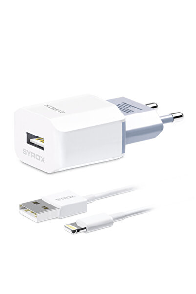 Syrox Iph 5-6-7-8-x Uyumlu Lightning 1.6a Syx-j46 Duvar Şarj Aleti