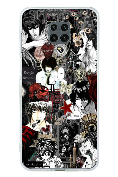 TechTree Redmi Note 9S / 9 PRO Uyumlu Death Note Kolaj Tasarımlı Şeffaf Silik...
