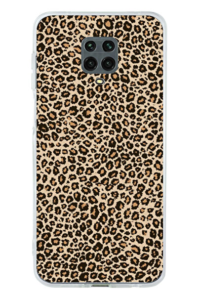 TechTree Redmi Note 9S / 9 PRO Uyumlu Leopar Tasarımlı Şeffaf Silikon Kılıf