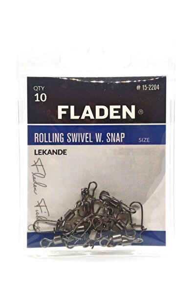 FLADEN Lekande Rolling Swivel W.Snap Klipsli Fırdöndü NO:12