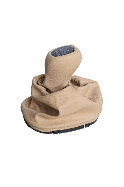 ALPHA AUTO PART Gear Shift Knob & Gaiter for Mercedes C Class W203 Classic - 6 Gear - Beige
