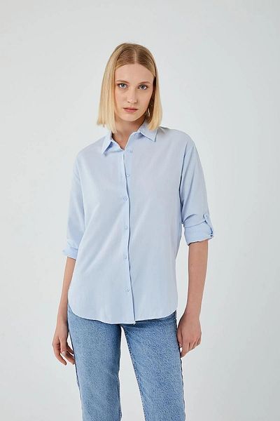 Mixray Cămașă lungă de damă model Baby Blue 4162