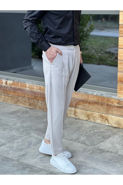 ElitWear Ανδρικό παντελόνι Boyfriend Carrot Cut μέχρι τον αστράγαλο