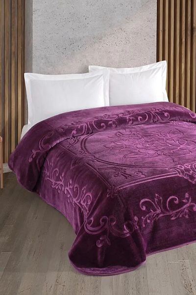 Kristal Blankent Double Blanket - 220X240 Plum