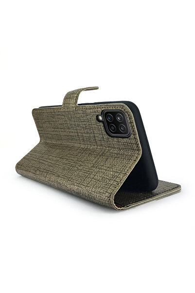 FitCase Huawei P40 Lite Kılıf Fabric Kapaklı Cüzdanlı