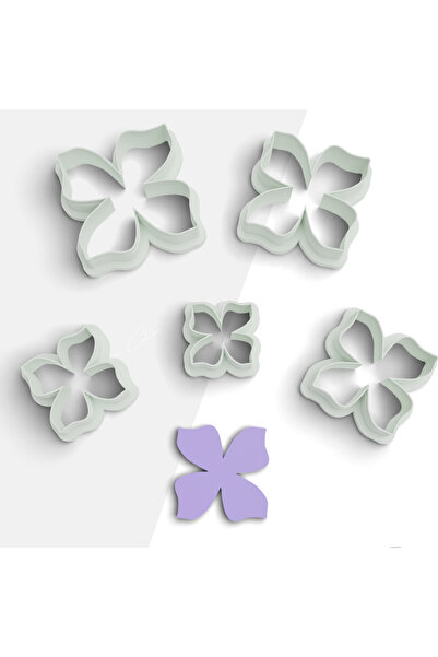 brocutters قالب قطع بوليمر كلاي على شكل زهرة، قالب حلق، قالب مجوهرات، قوالب ك...